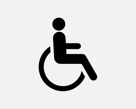 Disabled Person Icon Illustrationのイラスト素材