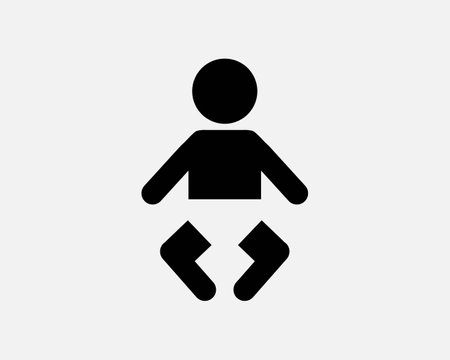 Infant Baby silhouette illustrationのイラスト素材
