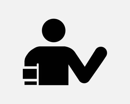Injured Bandage Man silhouette illustrationのイラスト素材