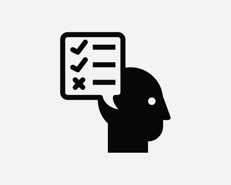 Questionnaire Interview Icon. Checklist Chheck List Survey Report Checkbox Checkmark Chat Bubble Sign Symbol Artwork Graphic Illustration Clipart Vectorのイラスト素材