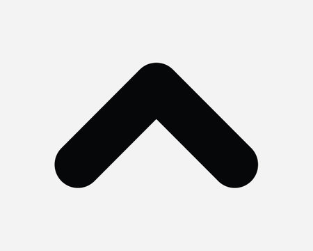 Up Arrow Icon. Upwards Forward Straight Above North Point Pointer Navigation Direction Sign. Caret Symbol Vector Graphic Illustration Clipart Cricutのイラスト素材