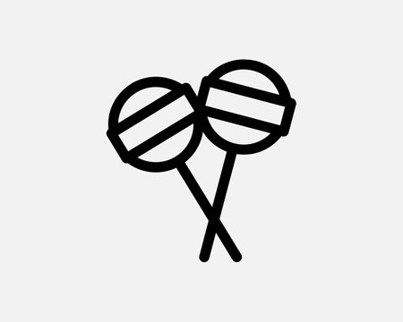 Lollipop Icon. Sweet Stick Candy Lolly Dessert Treat Sugar Food Confectionery Sucker Sign Symbol Black Artwork Graphic Illustration Clipart EPS Vectorのイラスト素材