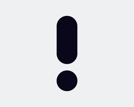 Warning Exclamation Mark Icon Punctuation Attention Alert Danger Precaution Caution Dangerous Error...