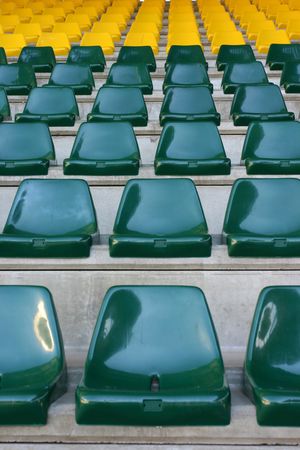 Empty stadium seats..の写真素材