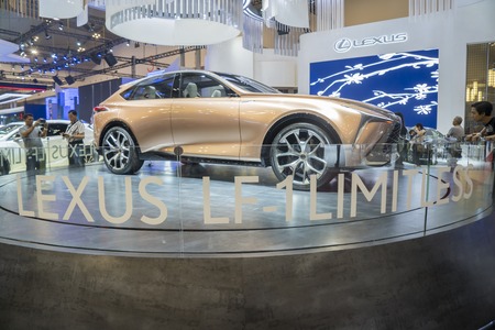 Tangerang - Indonesia. July 24, 2019: Luxury car of Lexus LF-1 Limitless displayed in an event of Gaikindo Indonesia International Auto Show (GIIAS) 2019のeditorial素材
