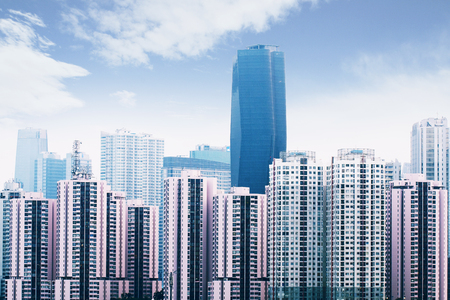 JAKARTA - Indonesia. October 26, 2019: Apartment buildings in Epicentrum area, South Jakarta Indonesiaのeditorial素材