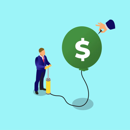 Business competition isometric 3d vector illustration concept for banner, website, illustration,...
