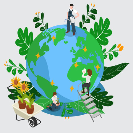 isometric 3d vector illustration concept for banner, website, illustration, landing page, template, etcのイラスト素材