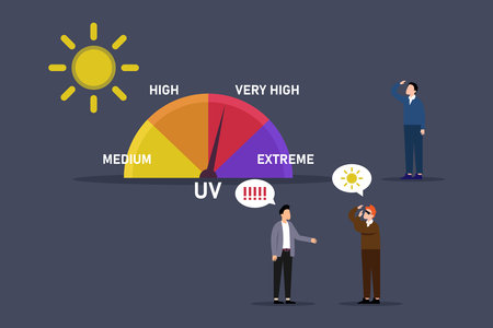 Heat wave Temperature and thermometer in critical zone 2d vector illustration concept for banner, website, illustration, landing page, flyer, etc.のイラスト素材