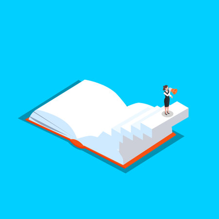 Business Education andd Coaching 3d vector illustration concept for banner, website, illustration, landing page, flyer, etcのイラスト素材