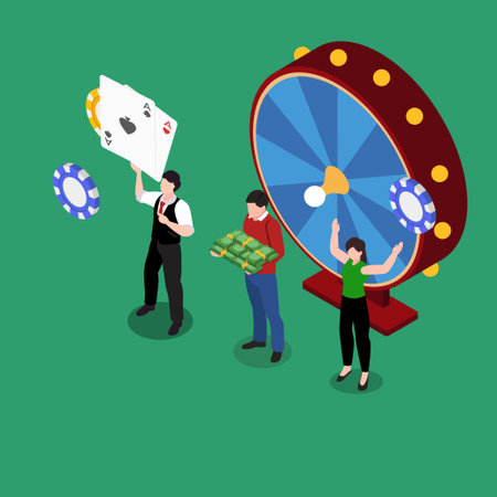 People wins money from lottery or gambling 3d vector concept for banner, website, illustration, landing page, flyer, etcのイラスト素材