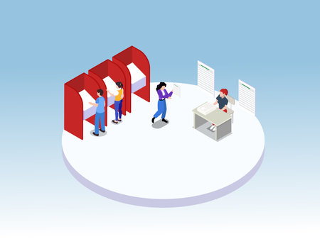 Customer Reviews and Online Feedback 3d isometric vector illustration