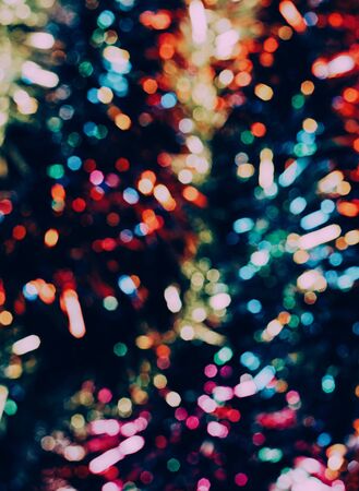 Sparkling shiny festive background. New year christmas concept. Vertical frame. Blurred focus. Place for textの写真素材