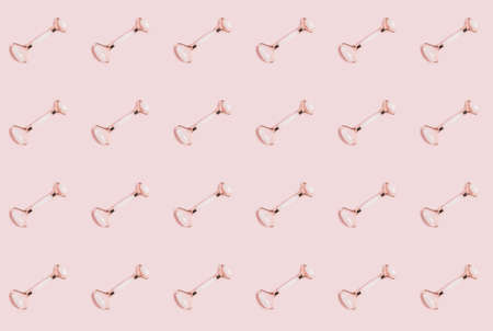 Pattern concept beauty roller for massage gua sha Spa treatments lifting massageの写真素材