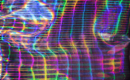 Abstract neon hologram background. Modern futuristic. Template for creative holiday design