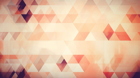 Abstract background from many triangles, red pastel colors gradient. Modern colorful mosaic background, backingの素材