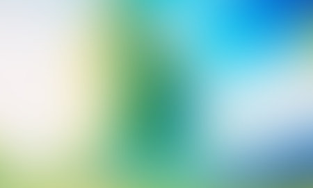 Blurred green and teal gradient abstract backgroundの写真素材