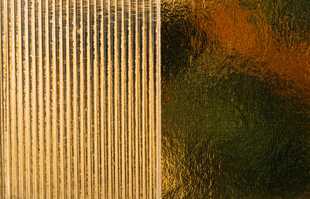 Golden abstract lines textured surface background
