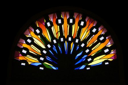 Glass peacockの写真素材