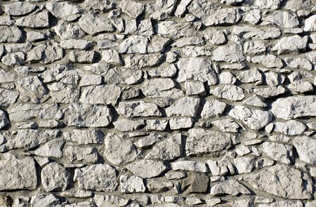 Irregular limestone wallの写真素材