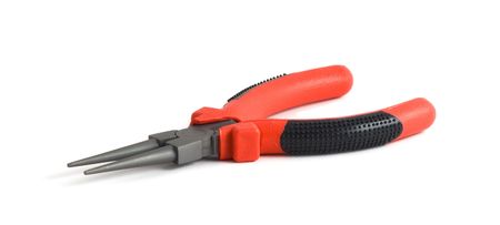 Isolated pliers on white backgroundの写真素材