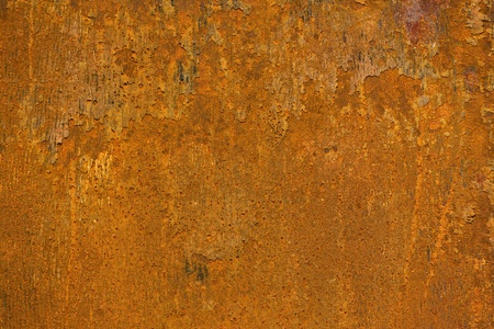 Close shot of a rusty sheet of iron