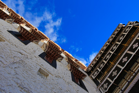 Look up at Potala Palaceのeditorial素材