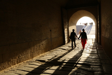 corridor at Jiayuguanのeditorial素材