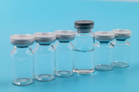 Schematic diagram of new crown vaccine development and vaccinationの写真素材