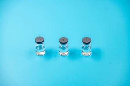 Schematic diagram of new crown vaccine development and vaccinationの写真素材