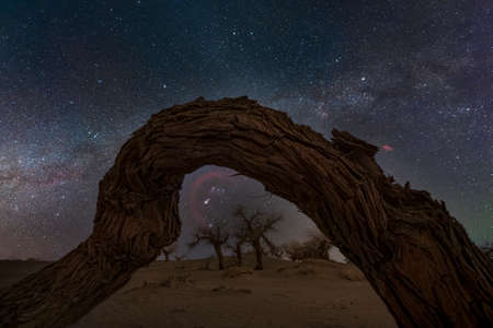 China Inner Mongolia Starry Sky Galaxy Photo Map