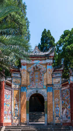 Scenery map of Baidi City in Fengjie, Chongqing
