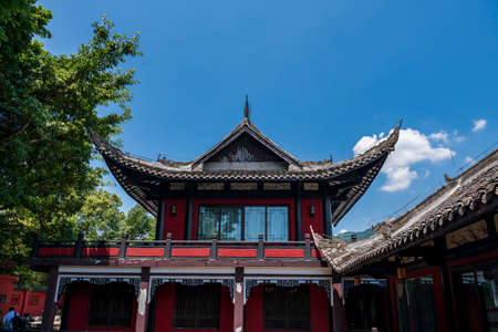 Scenery map of Baidi City in Fengjie, Chongqingの写真素材