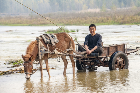 China qix luanhe river sceneryのeditorial素材