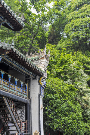 ancient building at China hubei wudang mountainのeditorial素材