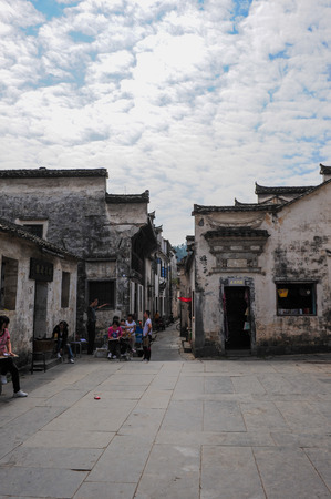 In 2011, xixigu village in yixian county, anhui province.のeditorial素材
