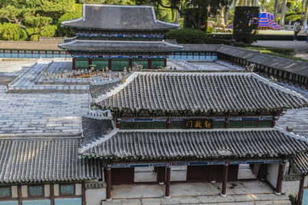 Miniature view of the window of shenzhen world, guangdong, Chinaのeditorial素材