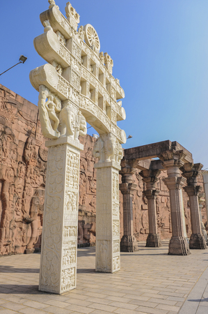 Miniature view of the window of shenzhen world, guangdong, Chinaのeditorial素材