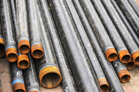 Engineering spare steel pipeのeditorial素材