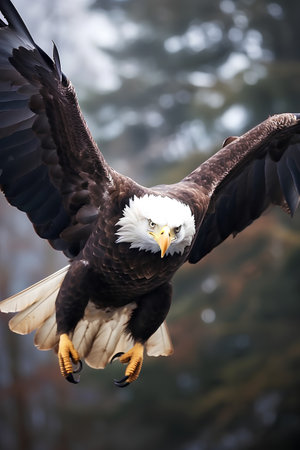 Bald Eagle (Haliaeetus leucocephalus)の素材