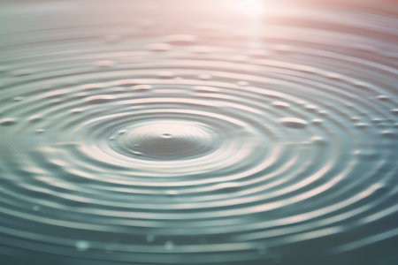 Water drop close-up. Abstract background and texture for design.の素材