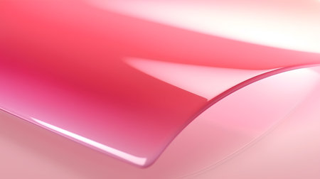 abstract background with smooth lines in pink and white colors - 3d illustrationの素材