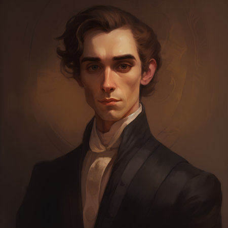 Portrait of a handsome young man in a suit. Studio shot.の素材