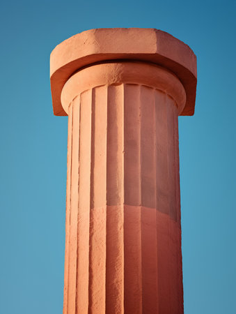 Ruins of ancient Greek temple - Corinthian column, Greece.の素材