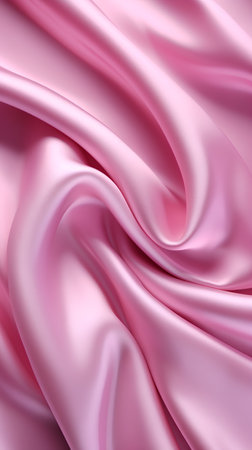 Smooth elegant pink silk or satin texture can use as backgroundの素材