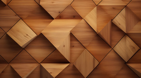 Seamless pattern made of wooden cubes. Abstract geometric background.の素材