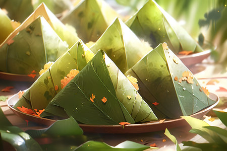 Dragon Boat Festival rice dumplings (Rice Dumplings)の素材
