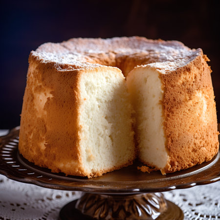 Cake on a dark background. Selective focus. Shallow depth of field.の素材