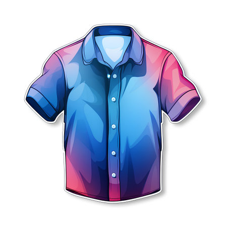 Illustration of a shirt on a white background. Vector illustration.の素材