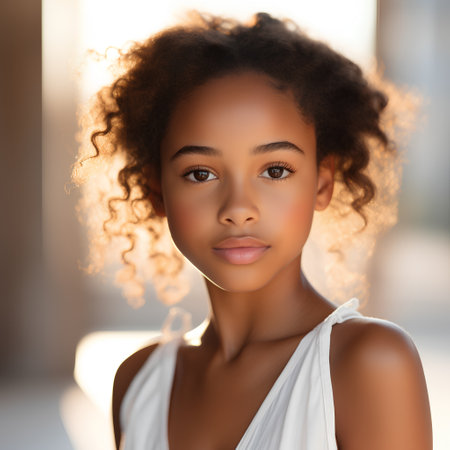 beauty, people and luxury concept - beautiful young african american woman in white dressの素材